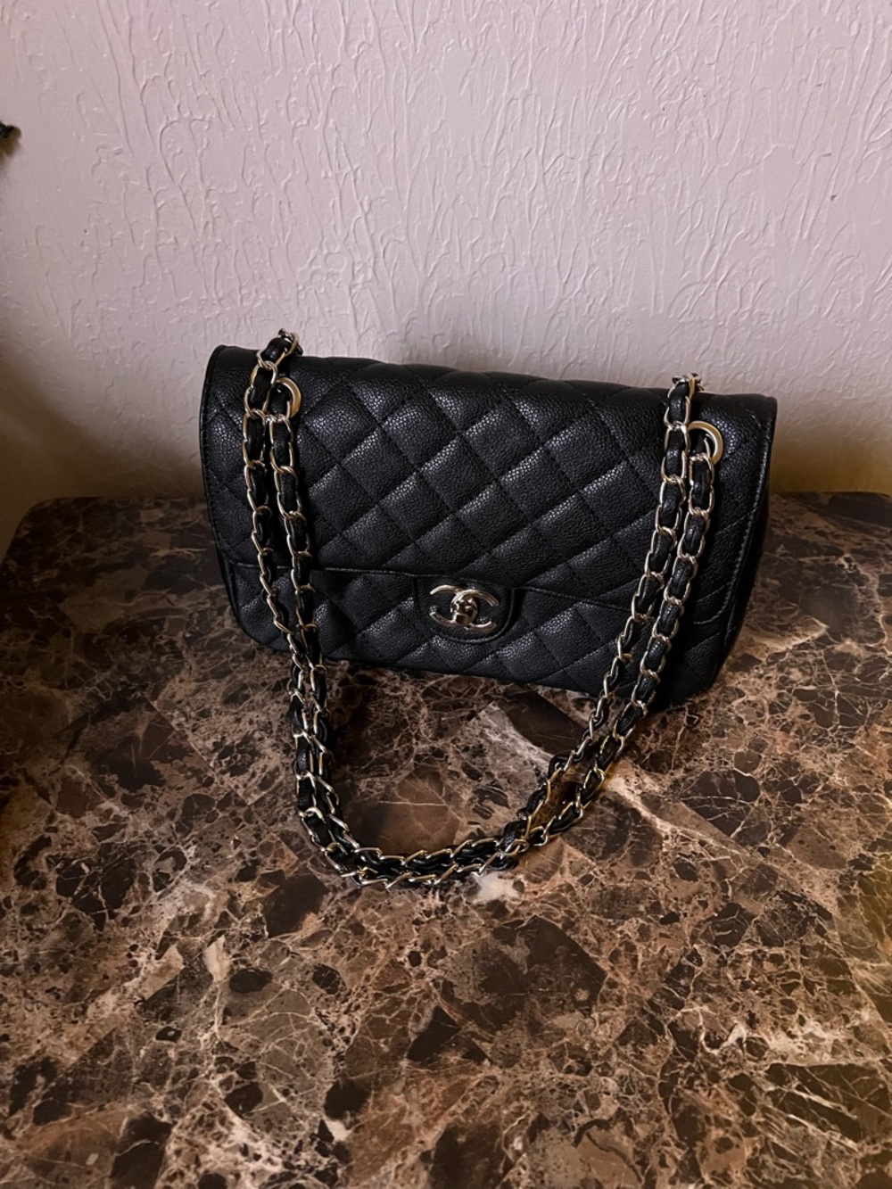 CHANEL Black Quilted Leather Shoulder Bag with Gold Hardware - Picture 2 of 5